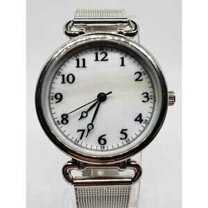 Accutime Women's dress watch WAC8612KL. White face/black accents working watch